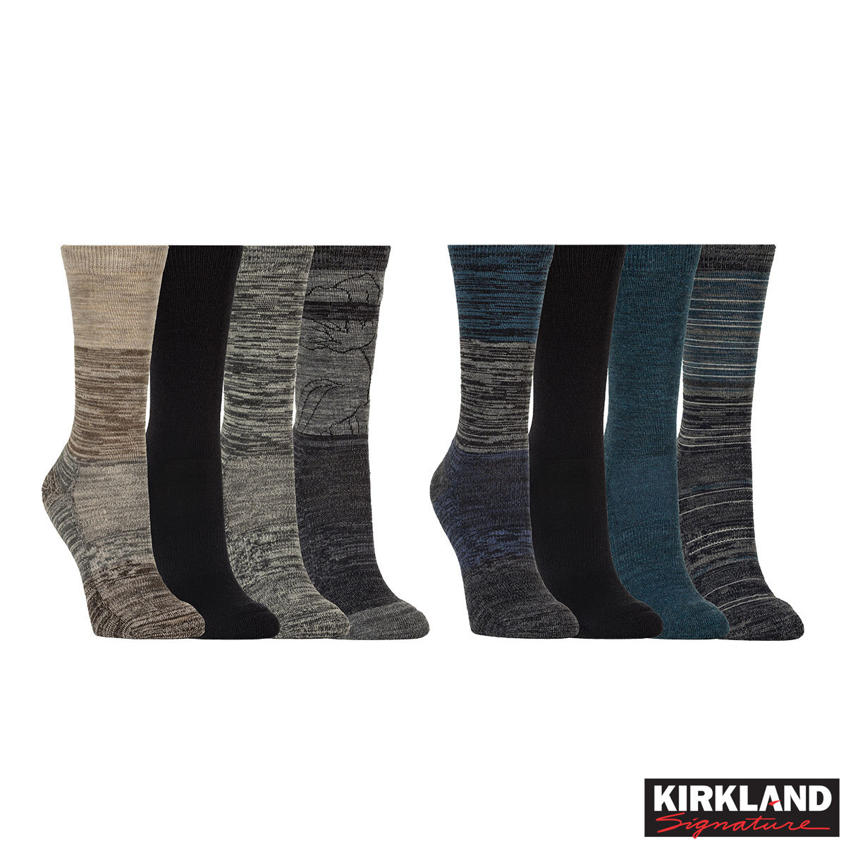 Kirkland Signature Ladies Merino Wool Blend Sock, 4 Pack