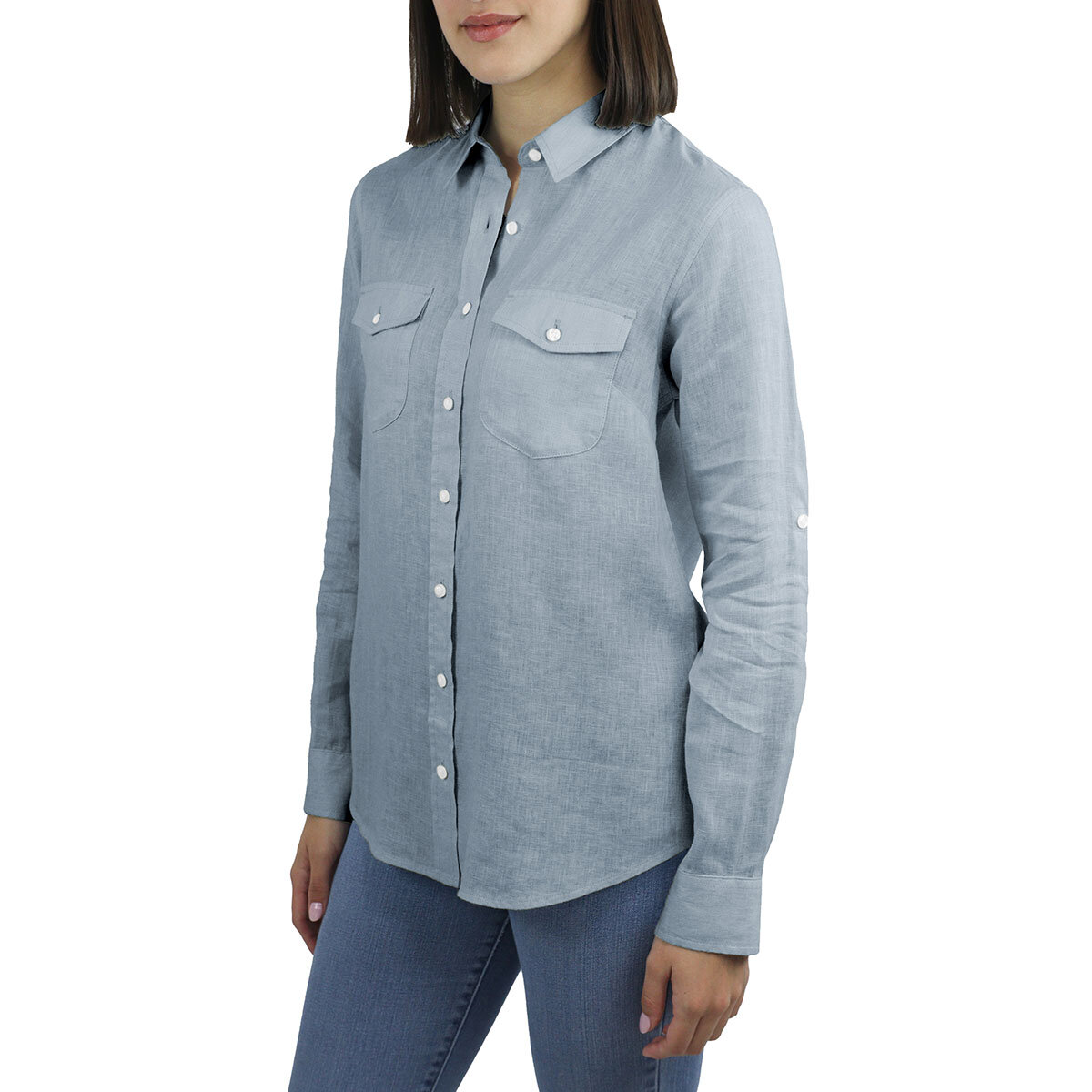 Jachs Ladies Linen Long Sleeve Shirt