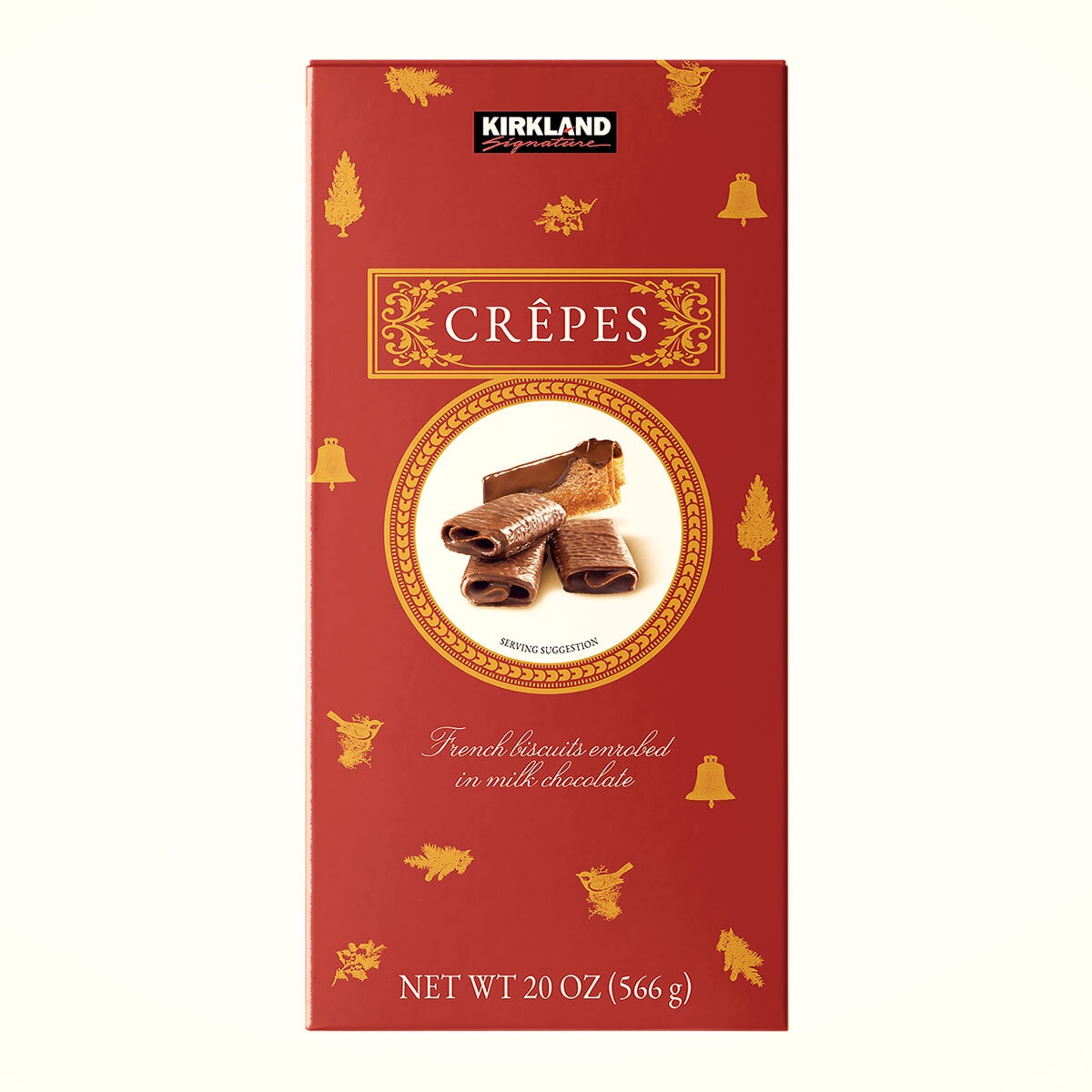 Kirkland Signature Milk Chocolate Crêpes, 566g in Red Box