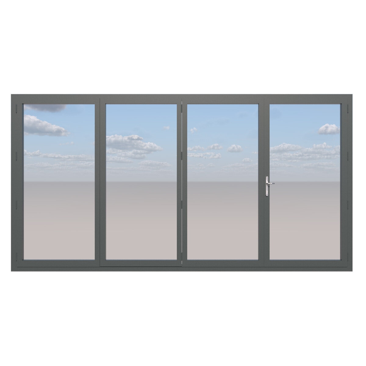 Clear Edge Bi-Fold Aluminium Door 210-230cm Height