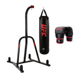 UFC Stand Bag Stand and Gloves and Bag Kit