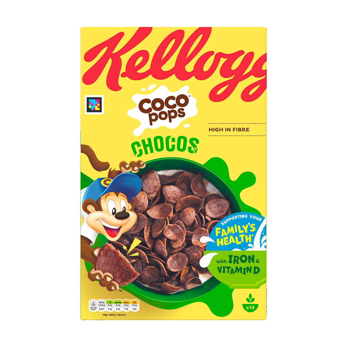 Kellogg's Coco Pops Chocos, 2 x 430g