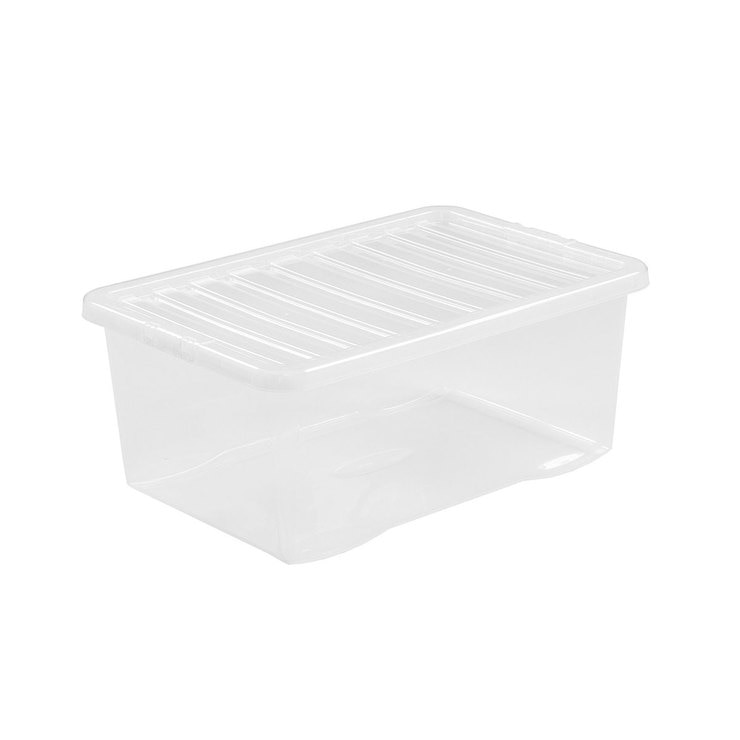 Wham 45L Crystal Clear Plastic Box and Lid- 5 Pack | Costco UK