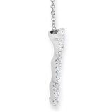 0.87ctw Round Brilliant Cut Diamond Circle Pendant, 18ct White Gold