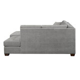 Thomasville Miles Sectional Fabric Grey Sofa