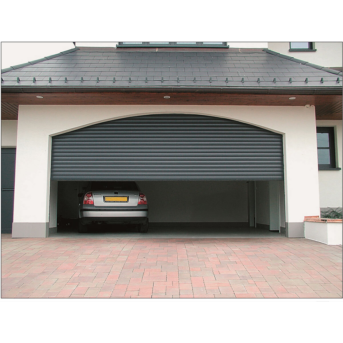 Cardale White Electric Thermaglide Lite Roller Door 77mm with Installation up to 2.5 metres