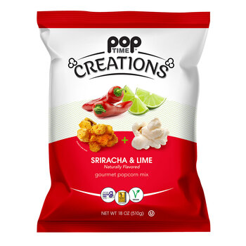 Poptime Creations Sriracha & Lime Popcorn Mix, 510g