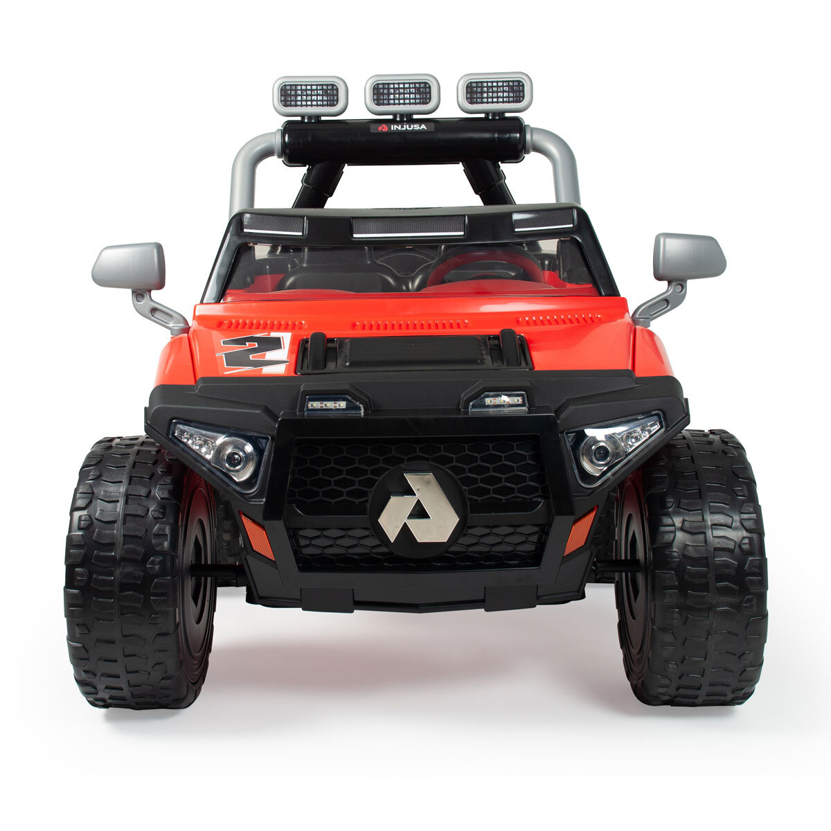 Injusa Monster 24V Electric Ride On Jeep in Red 3 Years