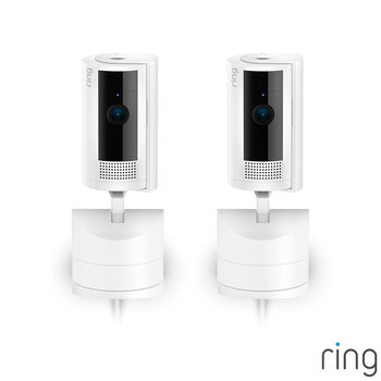 Ring Pan-Tilt Indoor Cam 2 Pack in White 