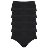 Carole Hochman Seamless Brief 5 Pack in Black