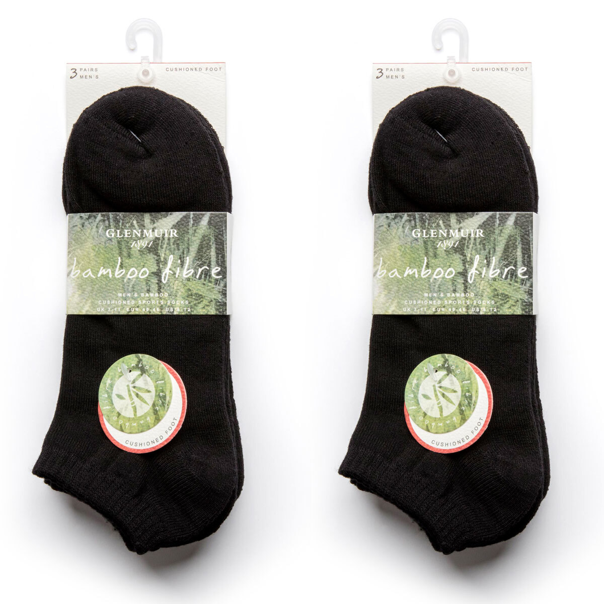 Unit No Show Essential 5 Pack Bamboo Socks - Multi