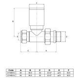 Aeon Cylindrical-30 Straight Manual Valve + L/S  (Pair)