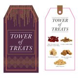 Festive Tower of Treats in Red Festive Tower of Treats in Red