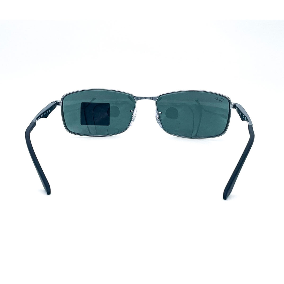 Ray-Ban Gunmetal Sunglasses with Green Lenses, RB3498 004/71