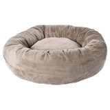 Mighty Paws Oval Faux Fur Pet Bed, 75cm x 24cm, in Natural