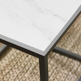 Bentley Designs Sofia White Sintered Stone Nest of Tables