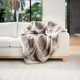 Mon Chateau Faux Fur Throw in 2 Colours, 152 x 177 cm