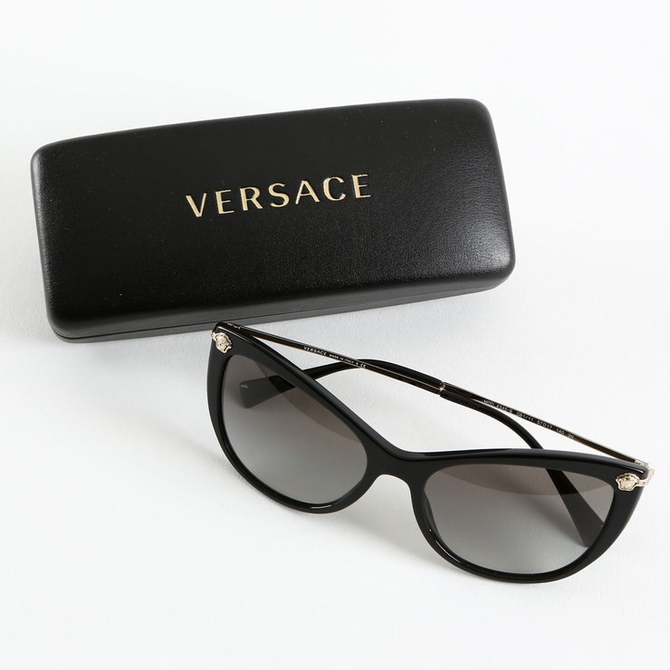 Versace Black Sunglasses with Grey Lenses, 4345B GB1/11 | Costco UK