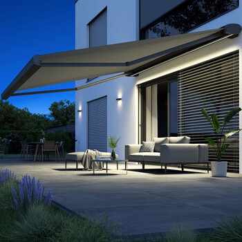 Olympus LED Awnings Athena Outdoor Patio Awning up to 3.5m Projection, Fully Installed Olympus LED Awnings Athena Outdoor Patio Awning up to 3.5m Projection, Fully Installed