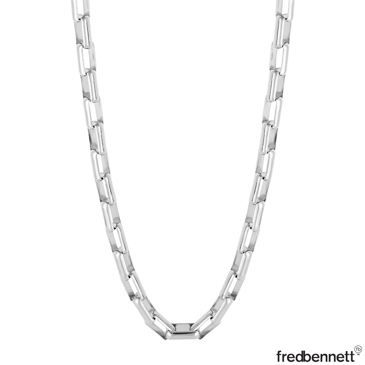Fred Bennett Sterling Silver Box Chain Necklace