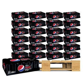 Pepsi Max Cans, 24 x 330ml, 110 Units (Pallet Deal)