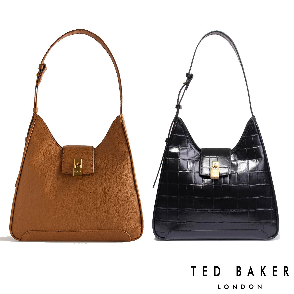 Ted Baker Chelse Padlock Leather Shoulder Bag