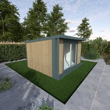 Installed Green Retreats Basebox Plus Garden Room 4.2m x 3m