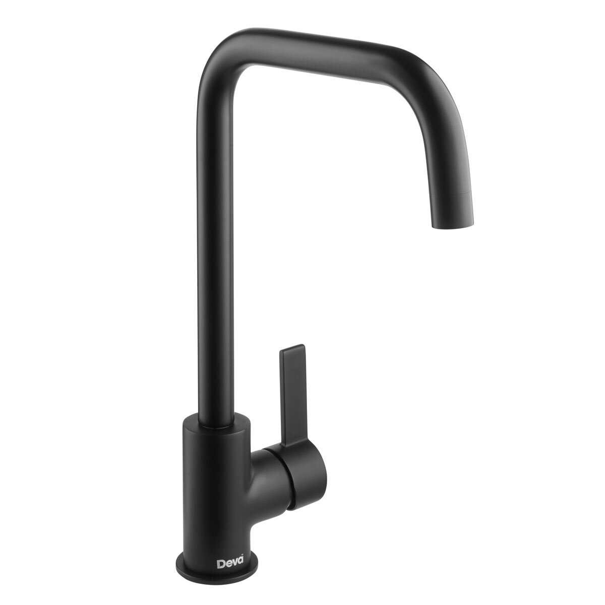 Deva Ashworth Kitchen Sink Mixer Tap In Matte Black, Mode