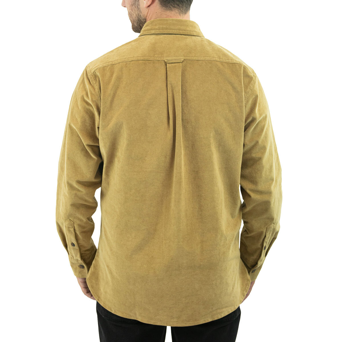 Jachs Men's Cord Shirt In Tan, Large