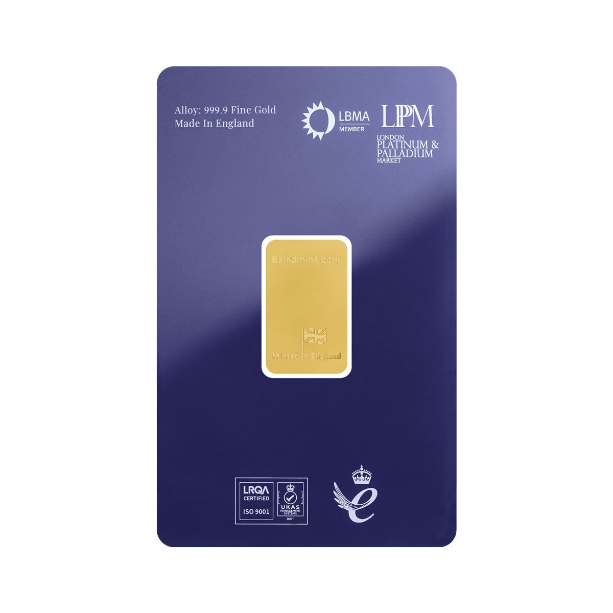 5 Gram Gold Minted Bar