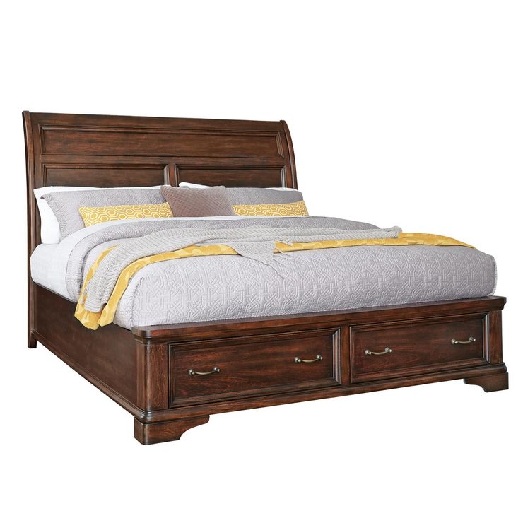 Universal Broadmoore Crosby King Bed Frame with 2 Drawers