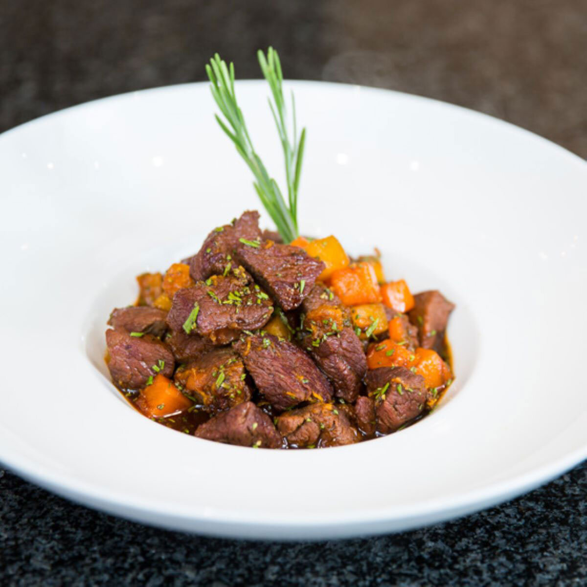 Diced Venison Casserole Steak Cooked