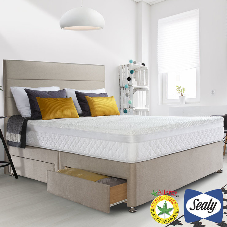 Sealy Posturepedic Innerspring Geltex Mattress & Fawn ...