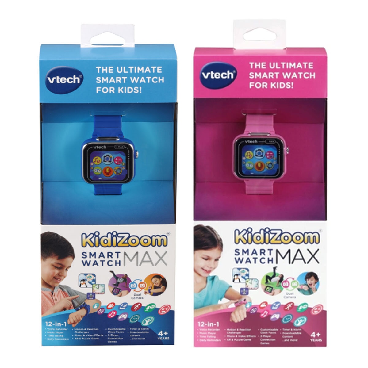 VTech KidiZoom Smart Watch Max in 2 Colours 4 Years