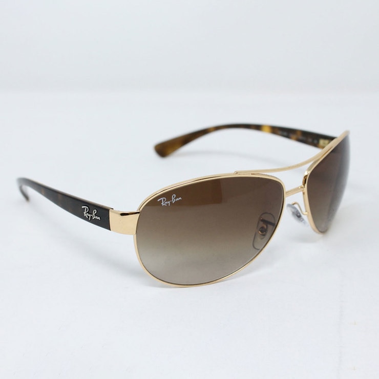 Ray-Ban Aviator Gold & Tortoise Shell Sunglasses with Brown Lenses ...