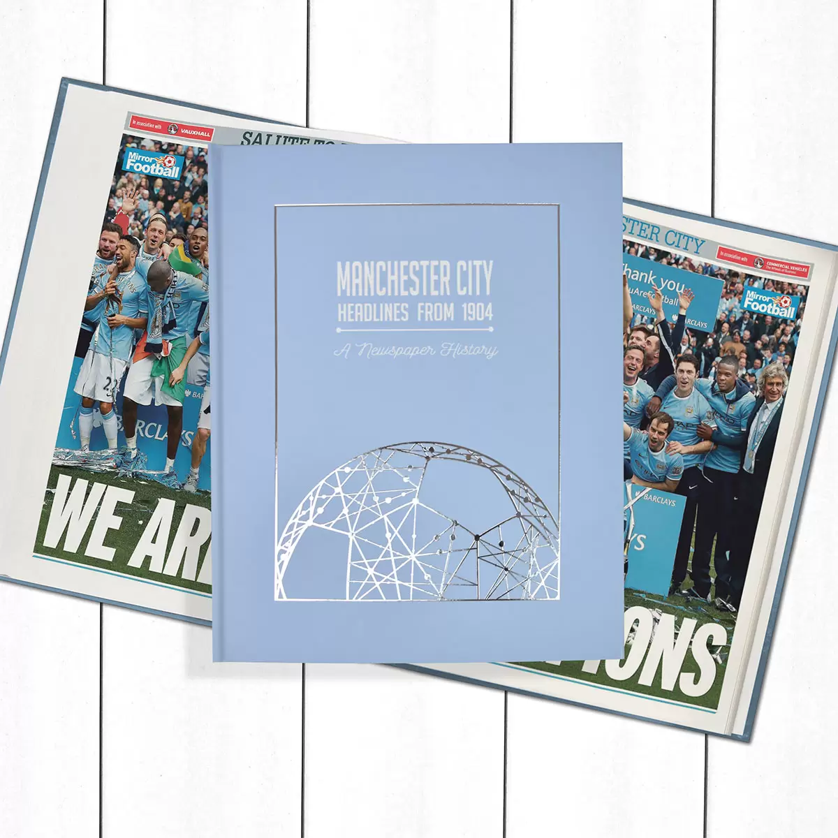 Manchester City Football History Newspaper Book