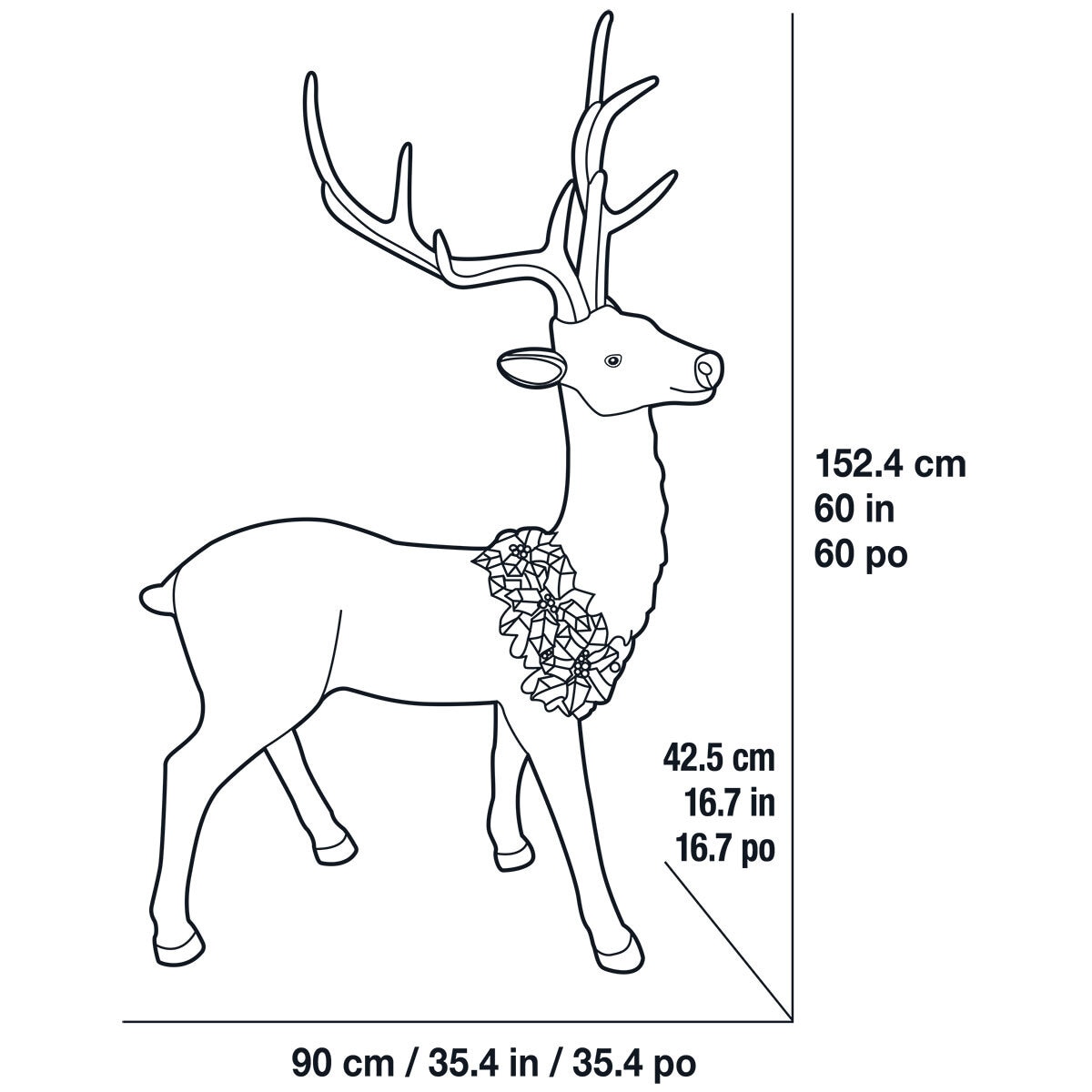 Buy Resin Deer Dimension Image at Costco.co.uk