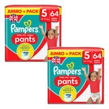 Pampers Baby Dry Pants Size 5, 64 x 2 Pack