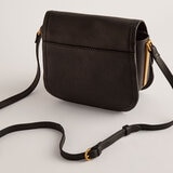 Ted Baker Imilda Lock Leather Satchel Bag in Black