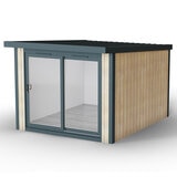 Installed Green Retreats Basebox Garden Room 3m x 3.6m