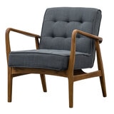 Gallery Humber Dark Grey Linen Armchair