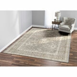 Korhani Washable Neutral Floral Area Rug, 240 x 300 cm Korhani Washable Neutral Floral Area Rug, 240 x 300 cm