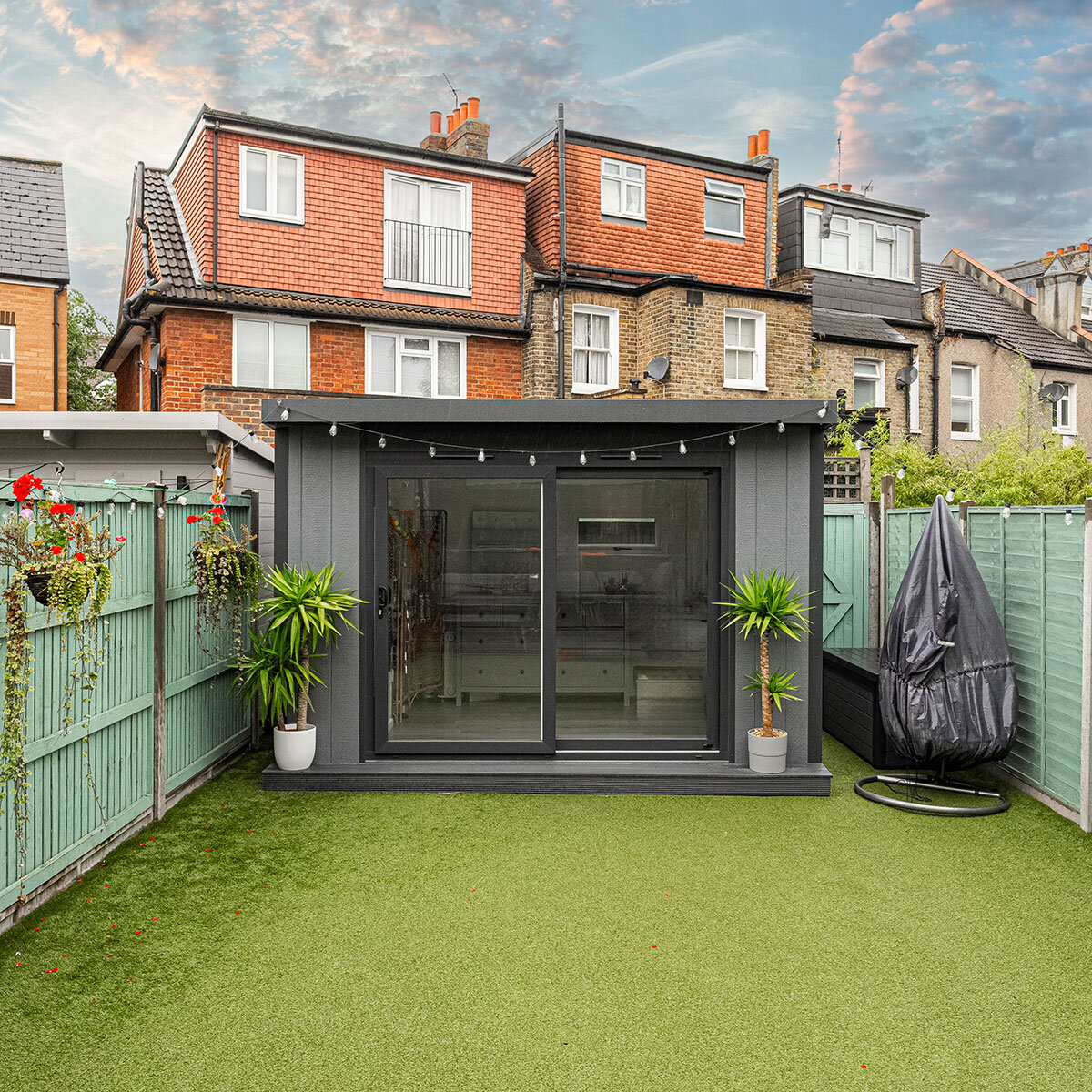 Installed Green Retreats Basebox Garden Room 2.4m x 2.4m