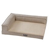 Kirkland Signature Medium Bolster Bed in Brown Embossed, 28"x 36"x 9"