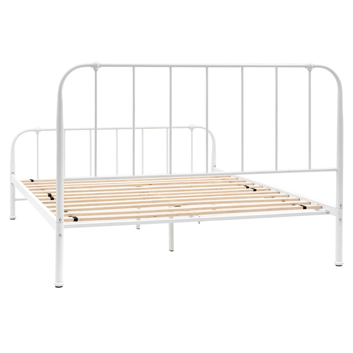 Gallery Loughton Cream Metal Bed Frame, Double