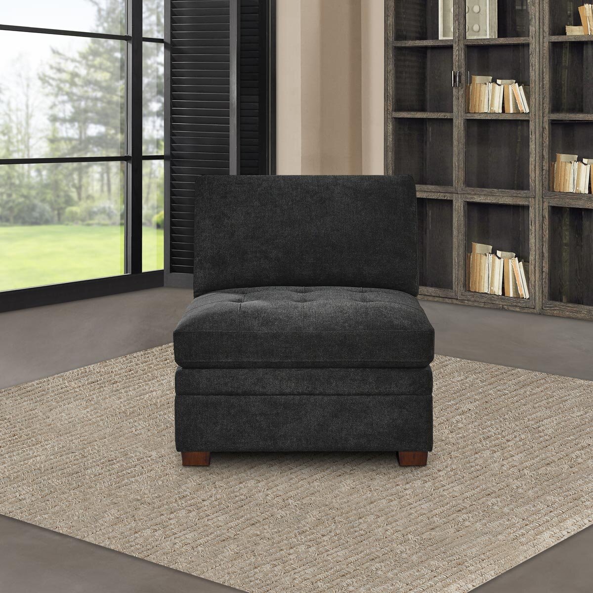 Thomasville Tisdale Dark Grey Additional Armless Piece