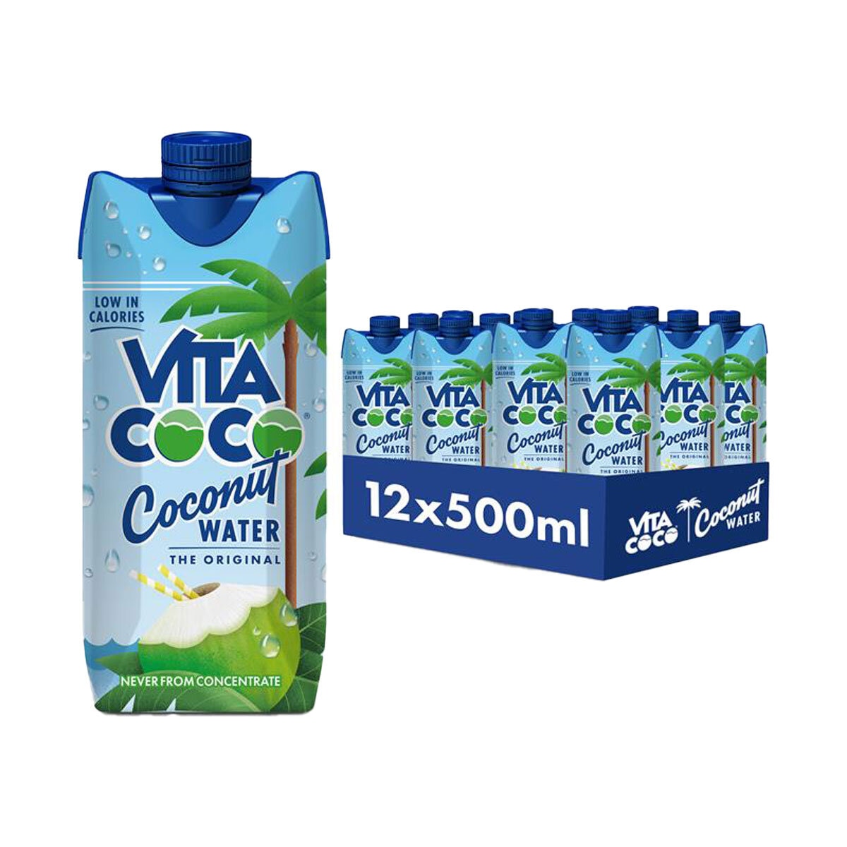 Vita Coco Coconut Water, 12 x 500ml