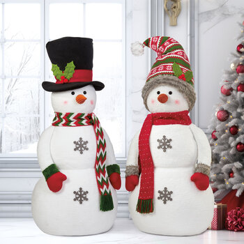 48" (1.2m) Soft Sculpture Snowman Choice of 2