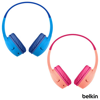 Belkin Soundform Mini Wireless On-Ear Headphones for Kids with Travel Case in 2 colours