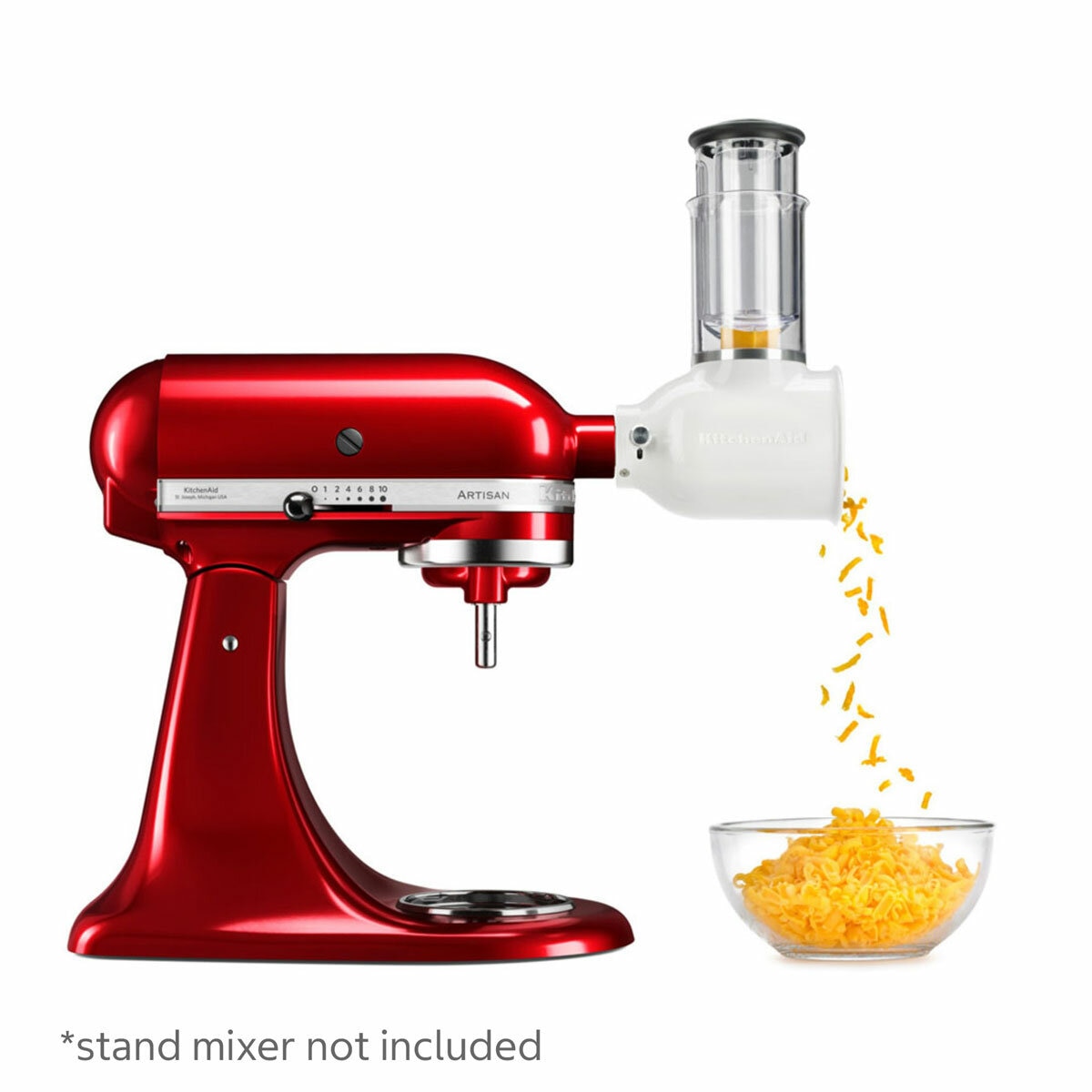 KitchenAid Fresh Prep Slicer / Shredder attached to the stand mixer KitchenAid Fresh Prep Slicer / Shredder attached to the stand mixer